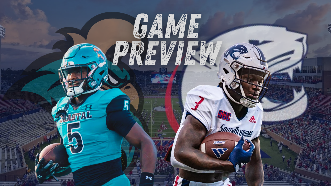 Second Sun Belt Conference game. Chants battle the Jags in Mobile