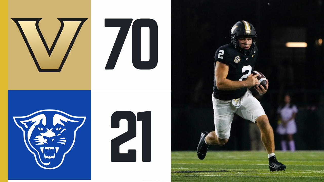 Commodores clobber Georgia State 70-21 on Saturday night