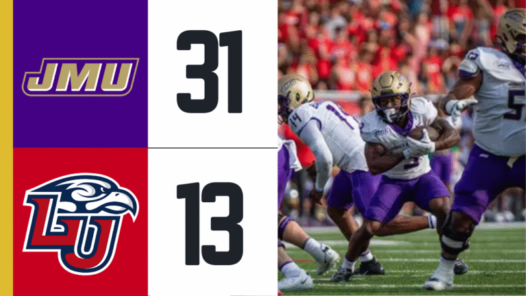 James Madison rushes past Liberty in second half