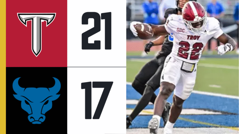 Troy rallies in fourth to defeat Buffalo 21-17