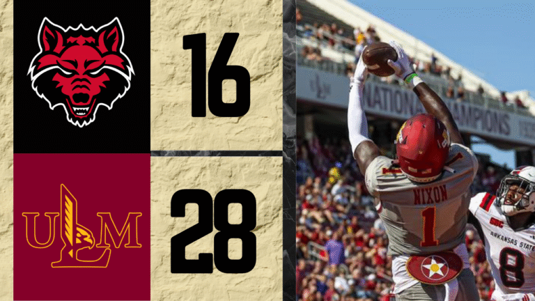 Warhawks pull off long sought after victory over Arkansas State in Rice Bowl Rivalry