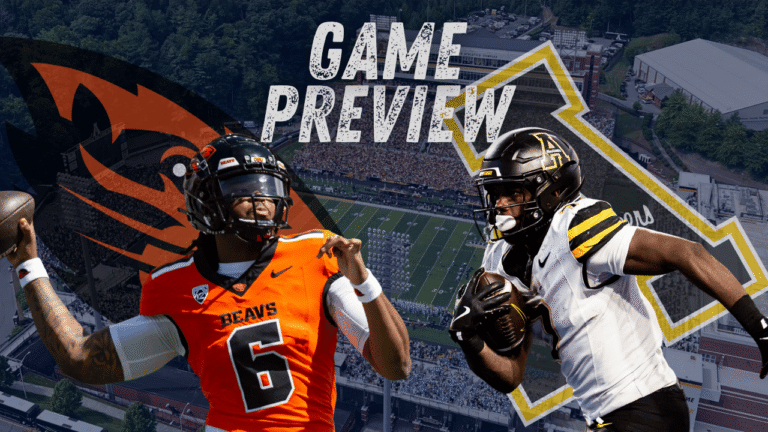Appalachian State returns home after nearly a month this Saturday to face the winless Oregon State Beavers