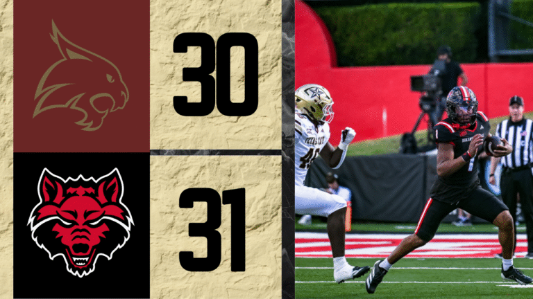 Arkansas State beat Texas State 31-30 in a game that featured 41 fourth quarter points