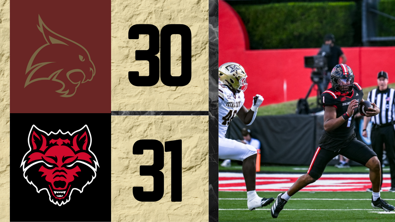 Arkansas State beat Texas State 31-30 in a game that featured 41 fourth quarter points