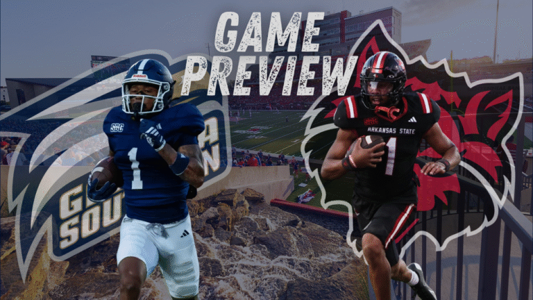 Georgia Southern and Arkansas State will be meeting in Jonesboro this Saturday for their seventh meeting all time.
