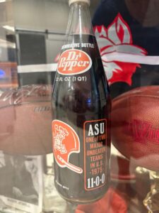 Dr. Pepper bottle commemorating perfect season