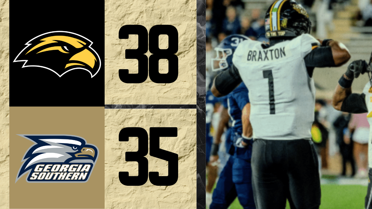 Southern Miss continued a hot start to the season Thursday night with a 38-35 over Georgia Southern