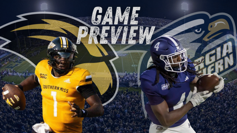 Southern Miss and Georgia Southern meet for the first time as conference opponents
