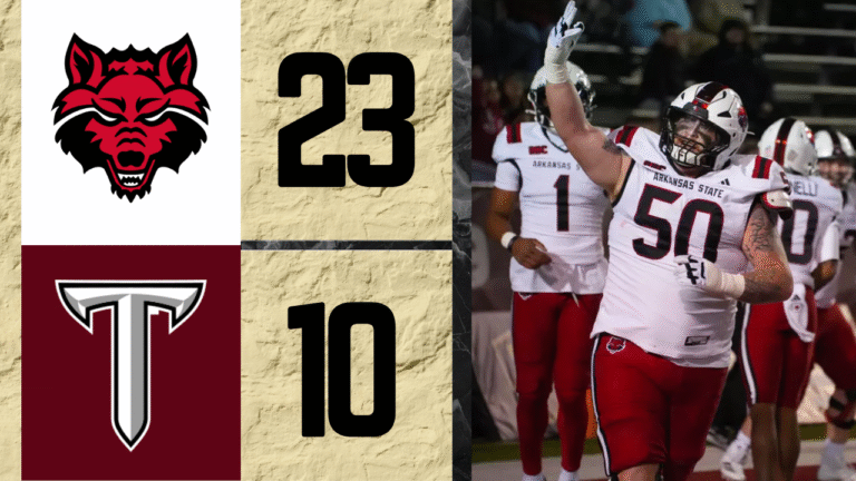 Arkansas State snapped Troy's five-game win streak