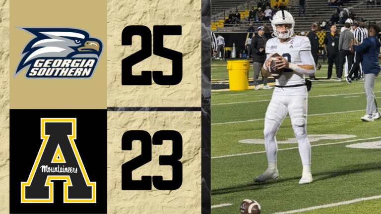 A chilly night in Boone, N.C. hosted the 40th all-time meeting in the Deeper Than Hate rivalry between App State and Georgia Southern