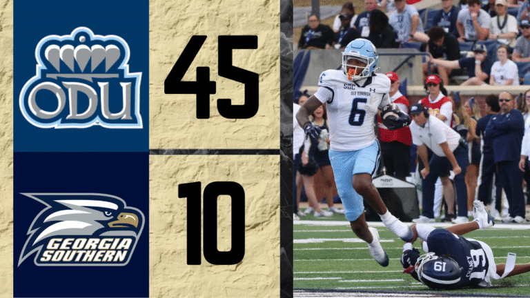 The Old Dominion offense out gained Georgia Southern 551-249 on Saturday