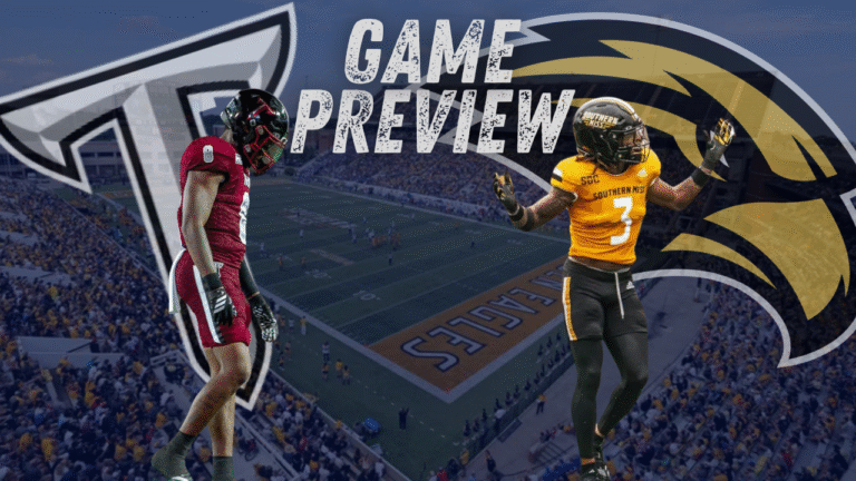 The Sun Belt West title will be on the line when Troy Trojans faces Southern Miss