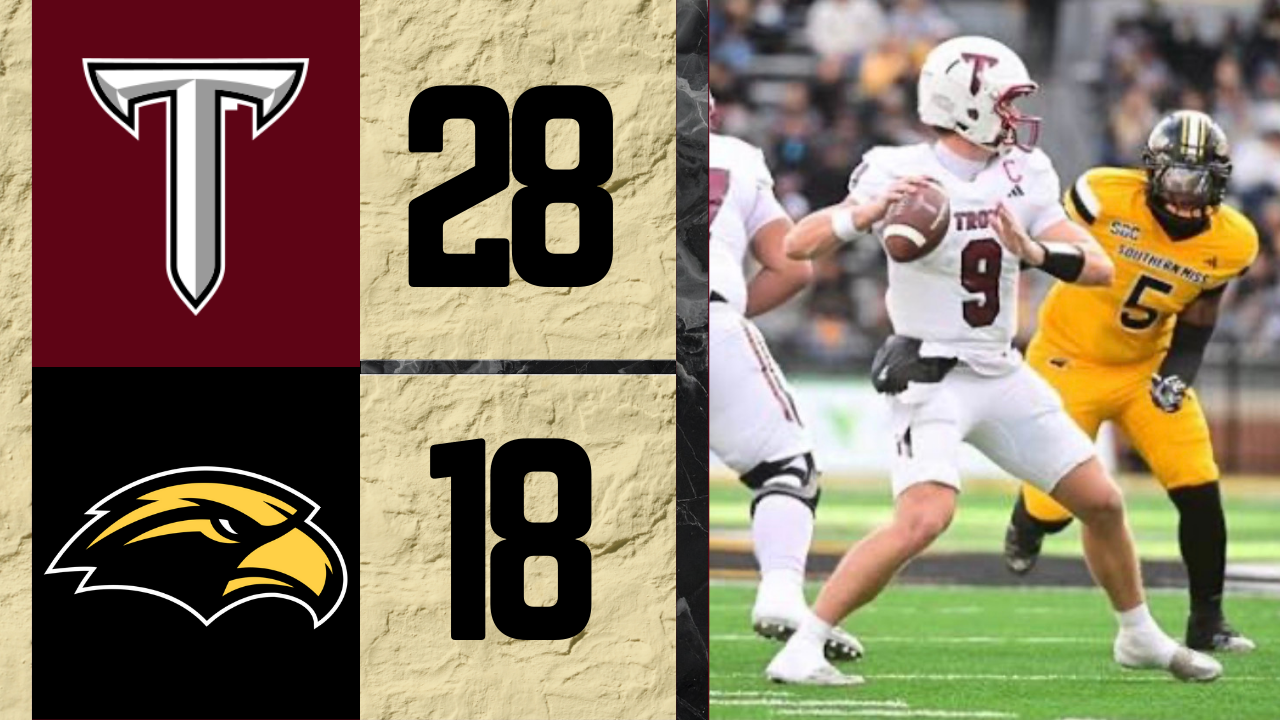 Troy went on the road to defeat Southern Miss 28-18