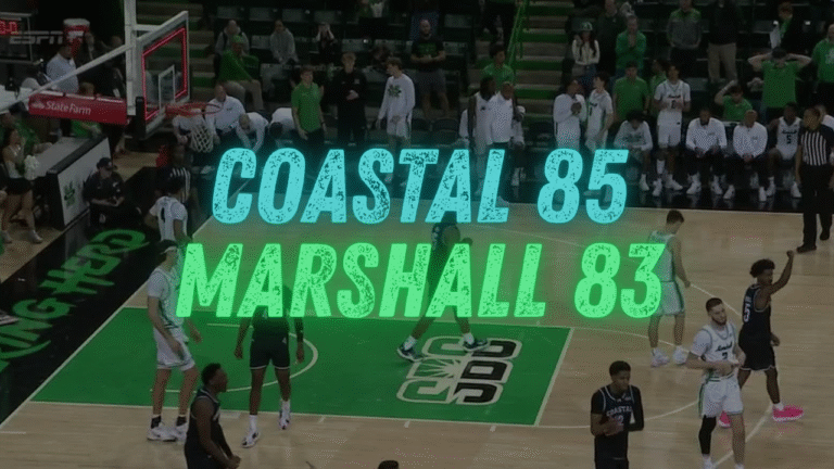 Coastal Carolina wins on the road at Marshall 85-83