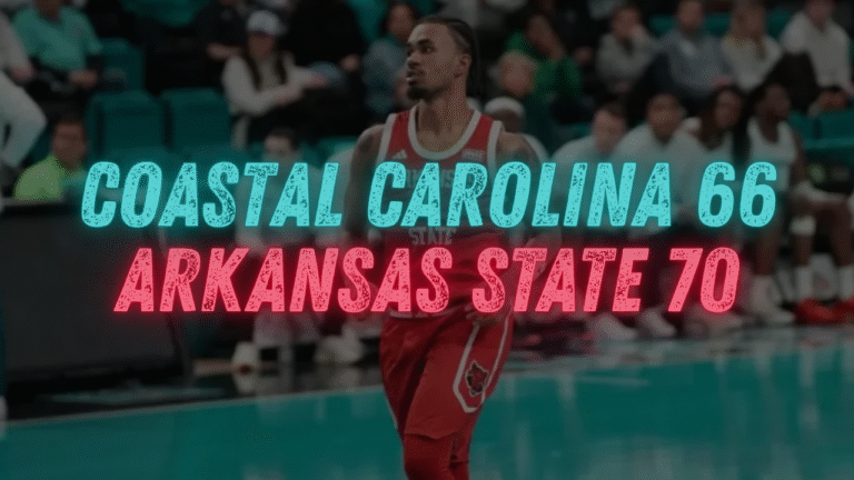 Coastal Carolina loses heartbreaker to Arkansas State
