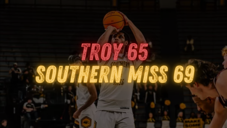Troy drops 69–65 road matchup to Southern Miss