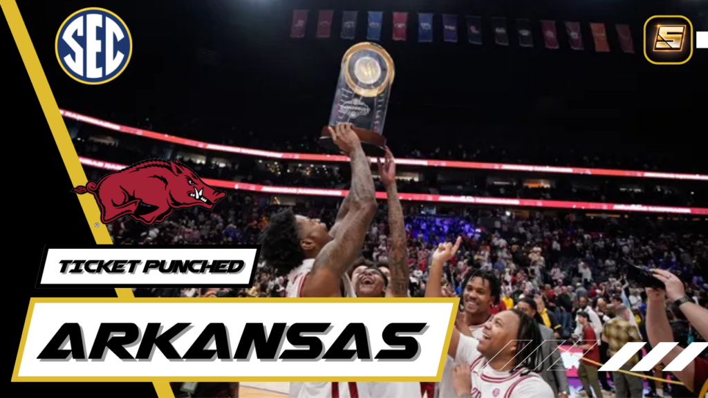 March Madness Ticket Punched 2026 Arkansas